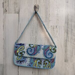 Pierre Urbach Beaded Embroidered Blue Handbag